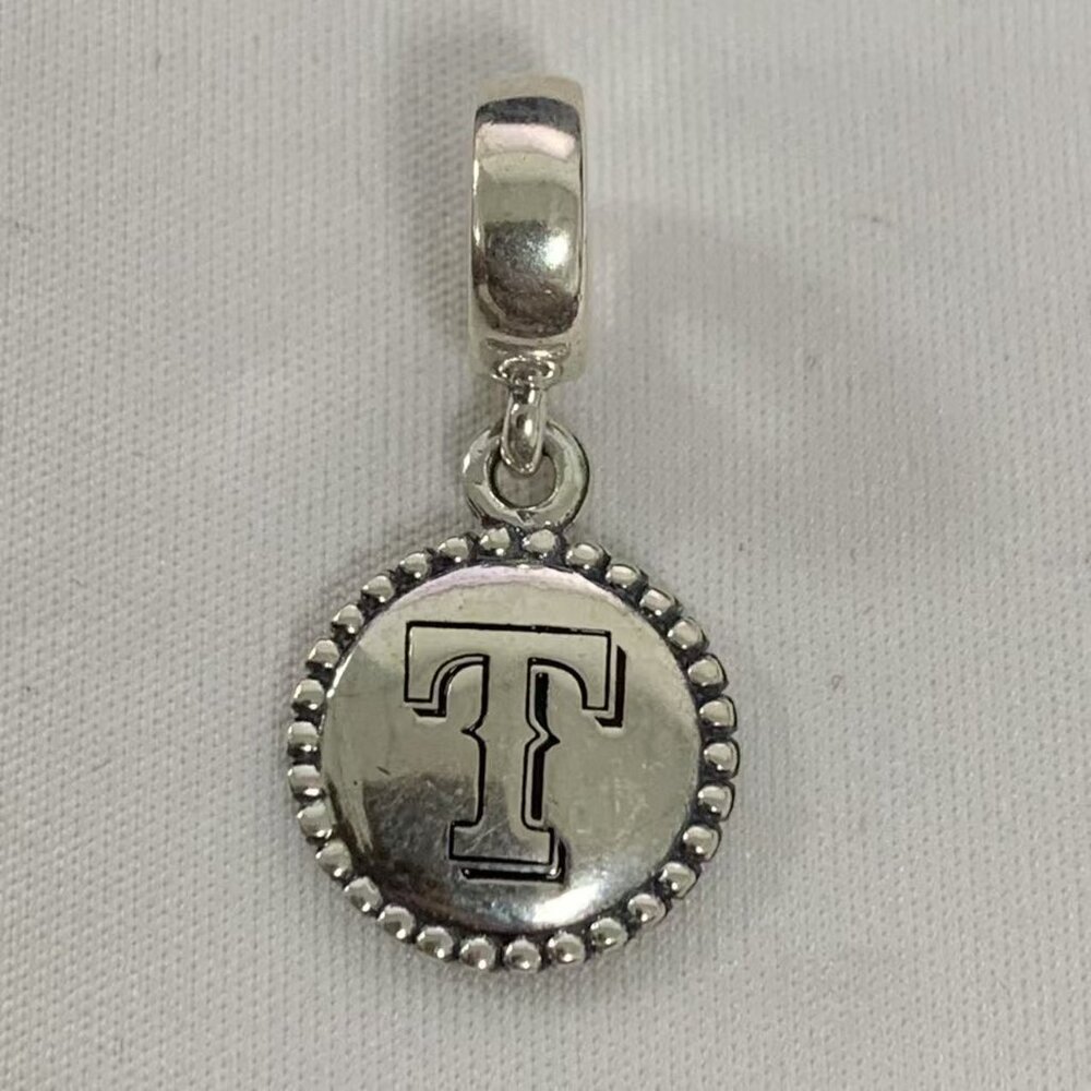 Pandora Texas Rangers Pandora Baseball Charm Pendant, S925 Silver Jewelry